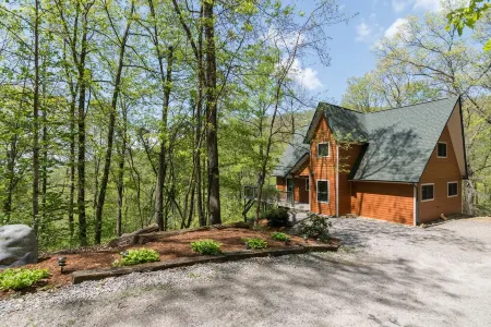 Asheville Luxury Chalet Hot Tub  Views 7 Acres Romantic