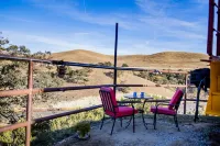 Beautifully Renovated Yellow Union Pacific Caboose, Tehachapi Overlooking Cable