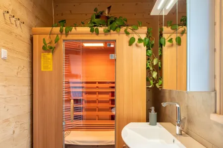 Alb Chalet: Detached vacation home with whirlpool, infrared cabin and wood-burning stove