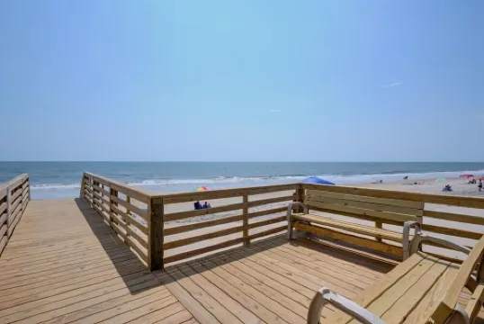 Updated Oceanview Surf City Condo with Pool and Private Beach access