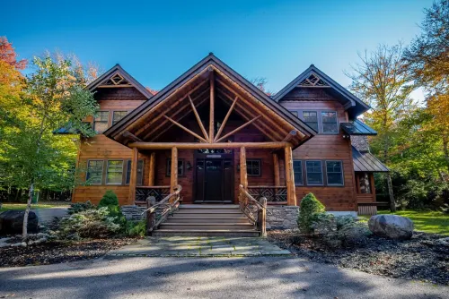 New Large Adirondack Lodge with Pond Waterfront and A/C