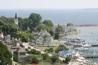 Mackinac Island Condo MONTHLY RENTAL ONLY Condo has Great Lakes & Main St. views