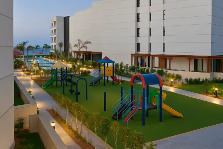 Beachfront Chalet in Porto Said with Pool & Gar