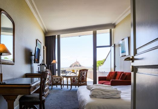 몽생미셸이 보이는 환상적인 뷰