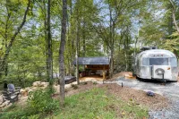 Private Deck with Hot Tub and Grill - Charming Airstream Retreat
