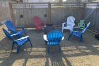 Fire Pit and Shared Seating Areas - Charming Coastal Retreat Hotels in Rockaway Beach