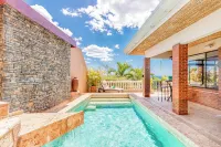 Oceanview Villa with Wrap-Around Terrace, Private Pool, Hot Tub, and Guesthouse