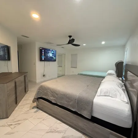 The Perfect Gateway Home with a large pool area, Gazebo, all fenced in.