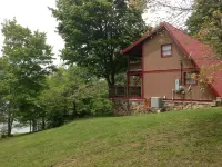 Cozy, Rustic A Frame on Big Creek Sleeping 8-10 Guests