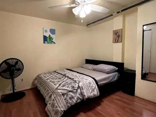 1 bed room basement apartment.