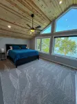 Escape to a lakeside cabin with stunning panoramic views of Ottertail Lake
