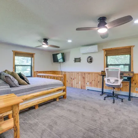 Michigan Cabin w/ On-site Fishing Pond & Deck