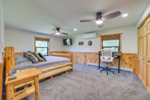 Michigan Cabin w/ On-site Fishing Pond & Deck