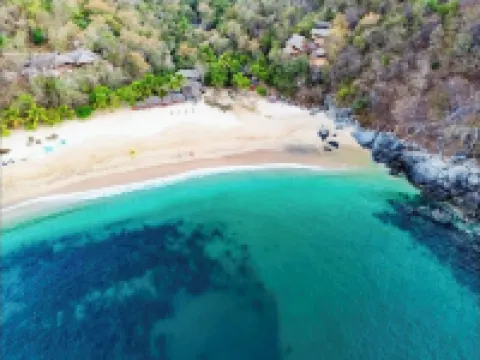 Tree house Pergola Swimming pool at a virgin beach