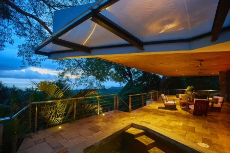 The Sunset House has stunning sunset views year round! Minutes from beach!