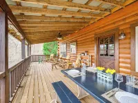Mtn Views, Yard, and Fire Pit Multi-Level Cabin Hotels in Cowee