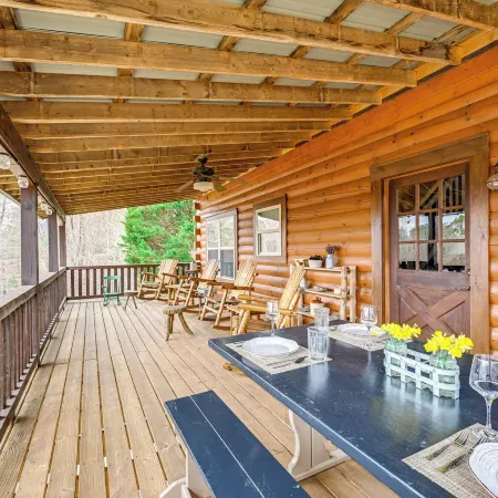 Mtn Views, Yard, and Fire Pit Multi-Level Cabin