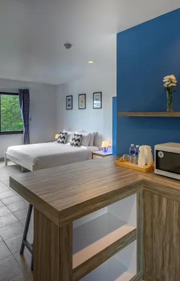 สตูดิโอวิวสระน้ำขนาดเตียงคิง