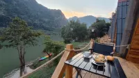 Papaya Resort Nong Khiaw - マウンテンビュー