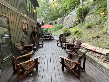 Rock Hill Retreat- a home with natural stone formations at every turn!