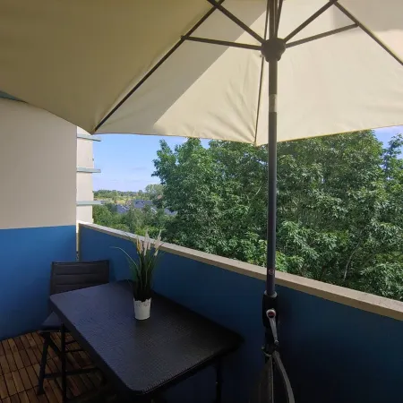 Rocksteins Nr. 2 - cozy vacation apartment, close to the beach, the Baltic Sea on the horizon Отели в г. Шёнберг