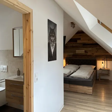 Modern vacation home / chalet with forest view in Dresden