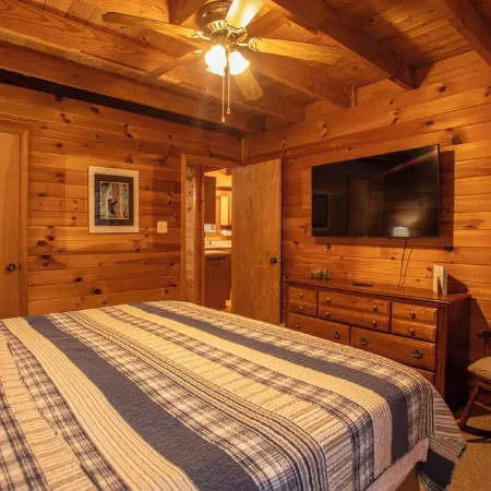 Cozy Pet Friendly Cabin in Townsend w/ TONS of privacy.  Sleeps 8.