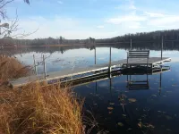 Quiet 3 Acres On DNR Fishing Lake With 200' Of Shoreline Just Outside Longville - Chalets