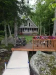 Branch Lake, lakefront cottage in the woods, Ellsworth ME - 3-Star
