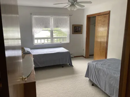 Private Sandy Beach with 125 feet of lake frontage