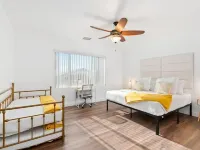 Resort_Pool_Spa with Mt Views-Arcade-Games at Desert Heath Hotels in Coachella