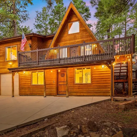 Spacious A-Frame Pines Cabin 12 Beds Loft Game Room