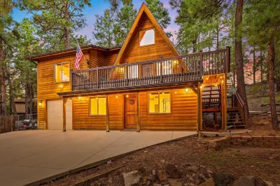 Spacious A-Frame Pines Cabin 12 Beds Loft Game Room