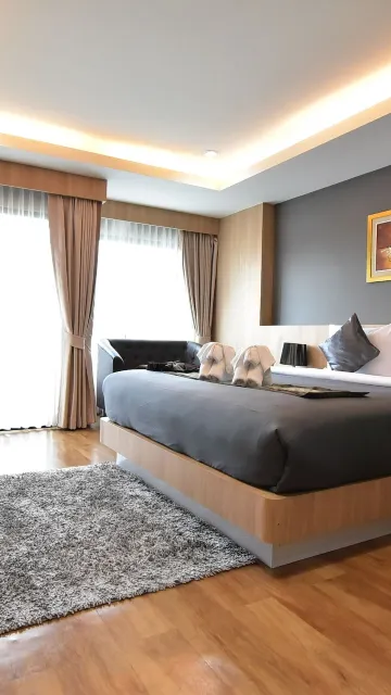 ห้องซูพีเรียร์ เตียงใหญ่ พร้อมระเบียง