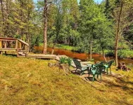 Cabin on the Betsie River Near Crystal Mountain with Excellent Fishing, Kayaking
