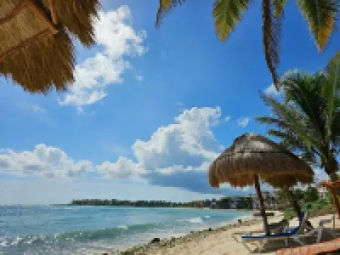 Beachfront Condo, Direct Ocean View, Half Moon Bay - Akumal Hotels in Akumal