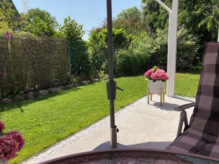 cosy modern apartment for two with patio