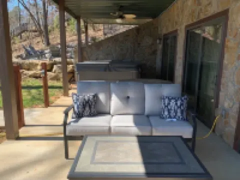 Cabin on Lake Keowee just minutes from Clemson, lake front property with firepit