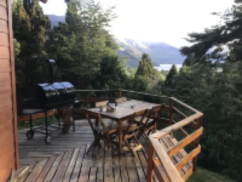 Chalet on mountain slope at Arelauquen Country Club, Bariloche ,  Patagonia.