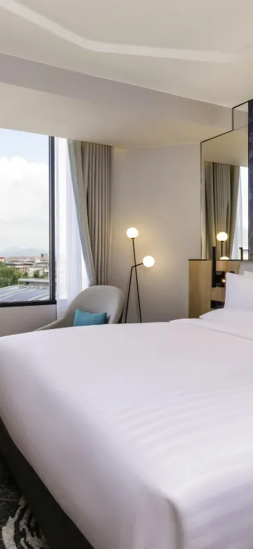 ห้องดีลักซ์ สิทธิ์เข้าใช้ห้องพัก 1 เตียงคิงไซส์