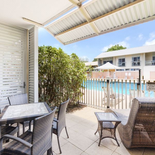 Poolside apartment accommodation in Broome, Western Australia