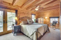 Modern Log Cabin w/ Rec Room, Steps to Lake! - Family