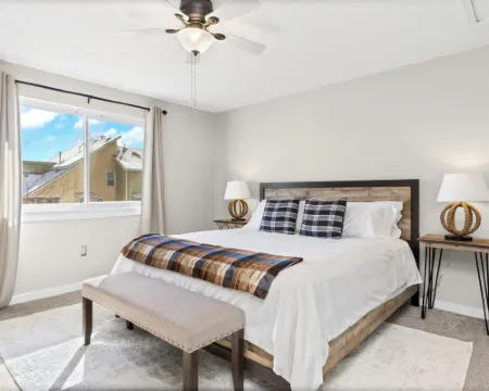 Chimney Park Retreat King Suite + Fenced Yard Hotels in Windsor