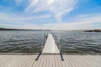 Upscale Lakefront Oasis: Private Dock, Dune Views, Firepit!