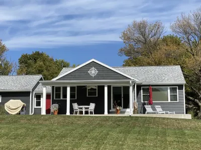 Nautical lakeview home with boat launch across the street from your rental home. Hotels near McIntosh Woods State Park