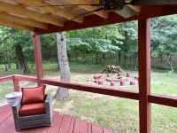 One of a kind cabin in the woods.  Quiet and private but close to everything.