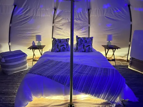 Stargazer Tent on Ischua Creek @ Campground Adventures