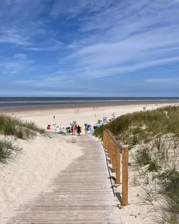 Very nice vacation apartment "Falkenhus" in the climatic health resort Wiesmoornew sauna area"