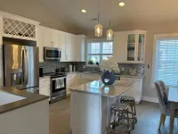 New cozy beach townhome with boat dock. Amazing 2 block proximity to the beach.