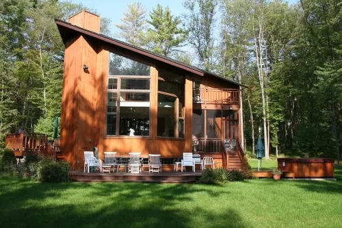 Lake Front Heated Floors Romantic Hot Tub Firepit Foosball Ski Screen Porch Boat Hotels in Highland